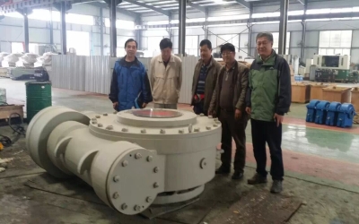 鞍鋼、首鋼、昆明重工總工共同驗收蝶閥減速機