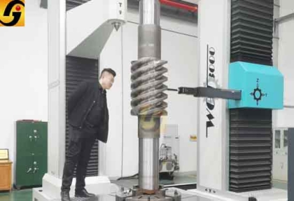 來圖定制多頭大模數蝸輪蝸桿副尼曼齒型